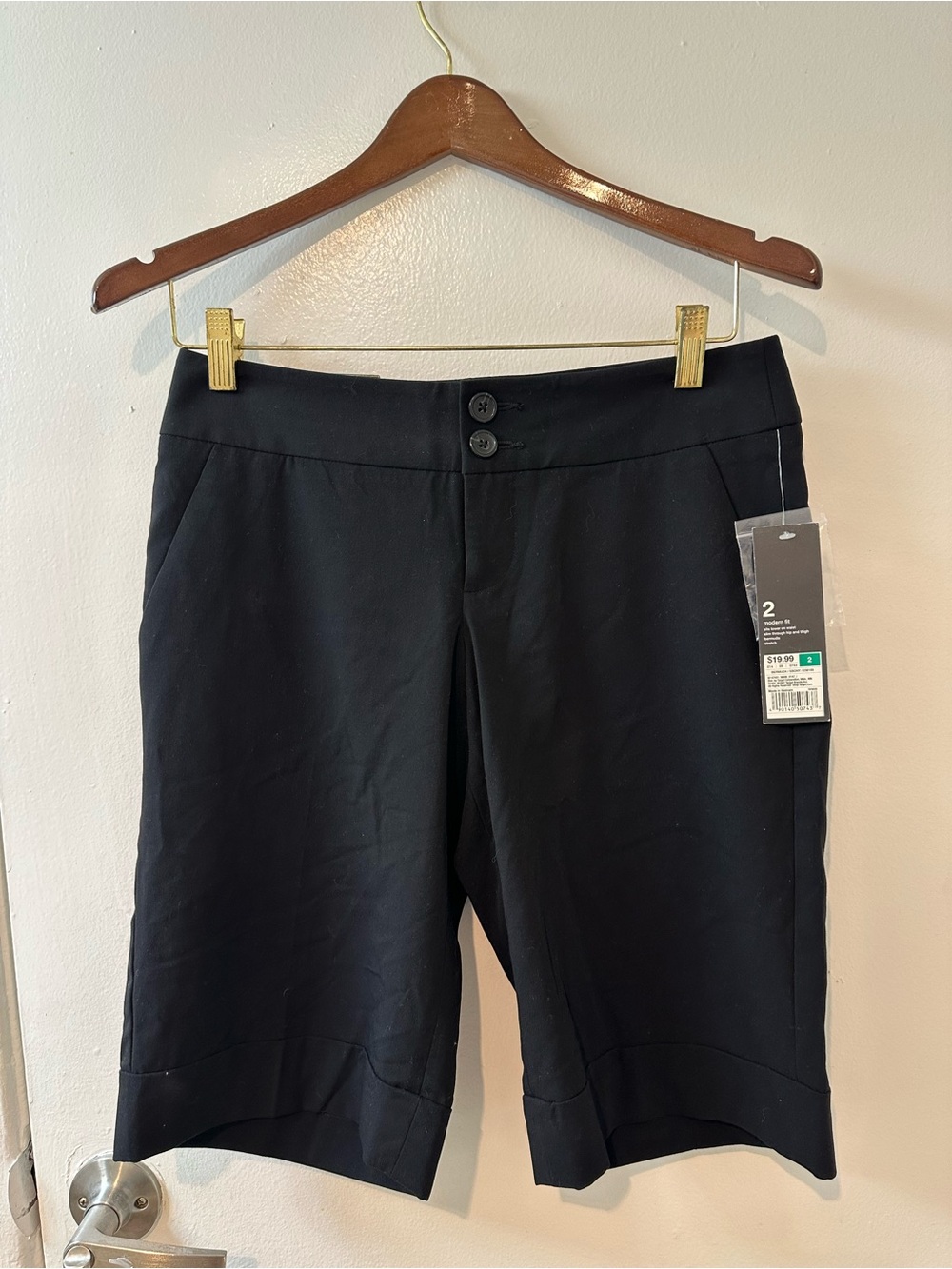 Mossimo Supply Co. Black Women's Bermuda Shorts